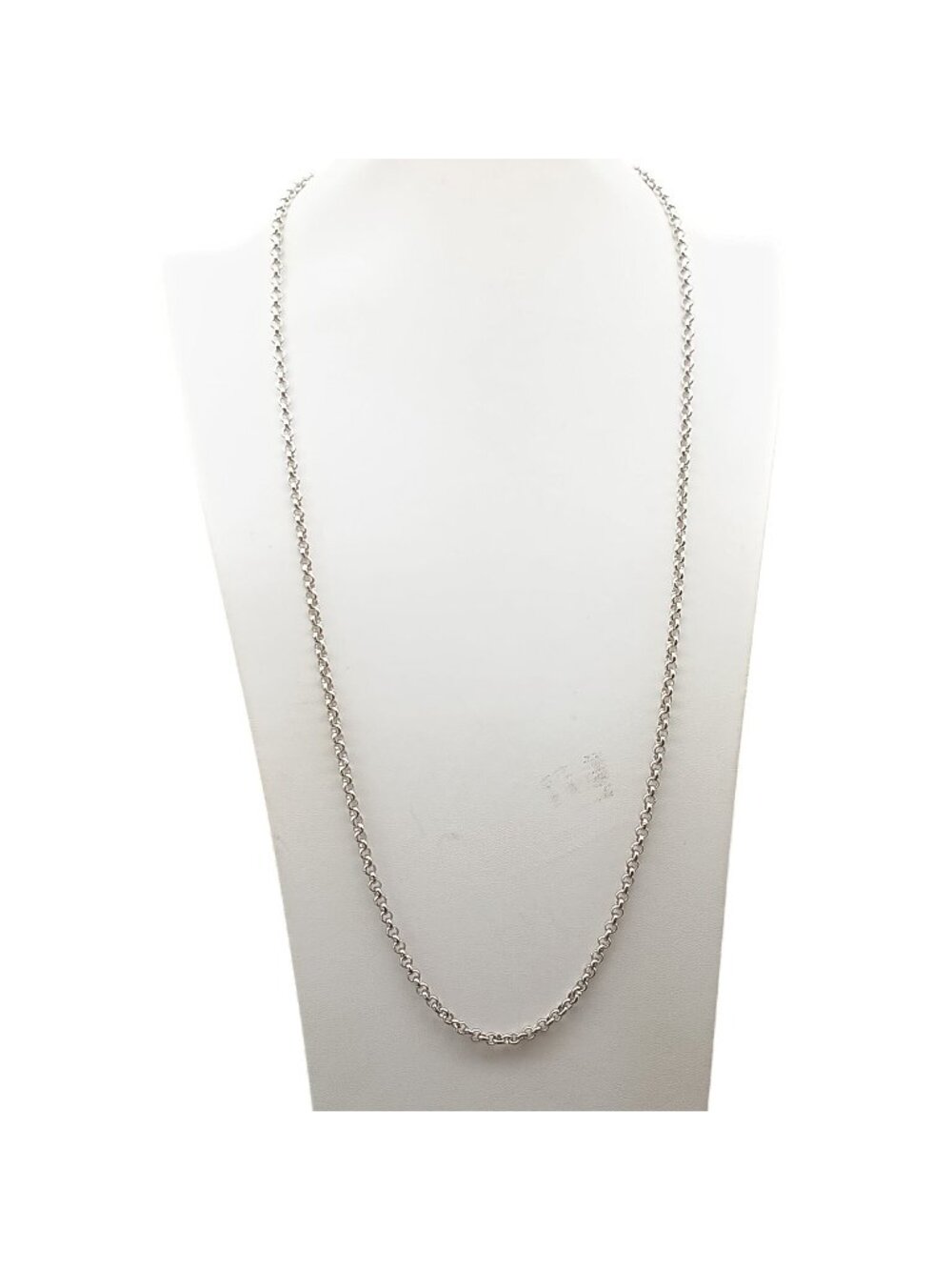 Lia Sophia Silver-Tone Rolo Link Chain Necklace 32-35" Long Layering Jewelry Vin